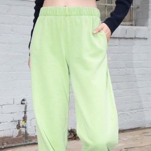 Brandy Melville Green Sweatpants